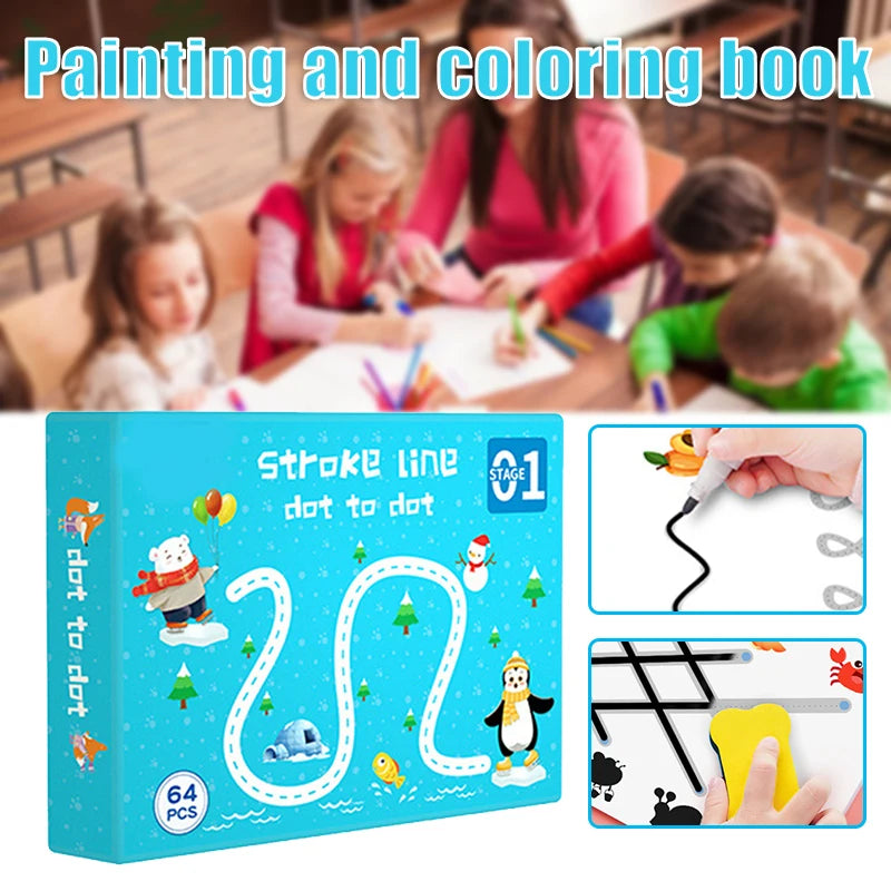 Magical Tracing Reusable Notebook For Kids