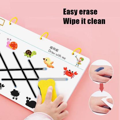 Magical Tracing Reusable Notebook For Kids