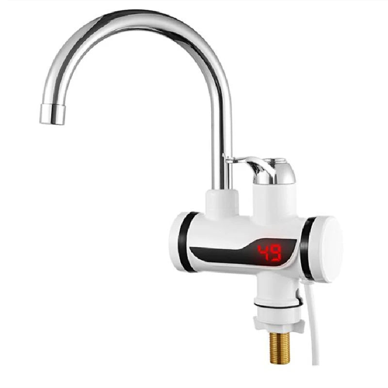 Tankless Electric Water Heater Tap Instant Hot Water Faucet 360 Degree Rotation