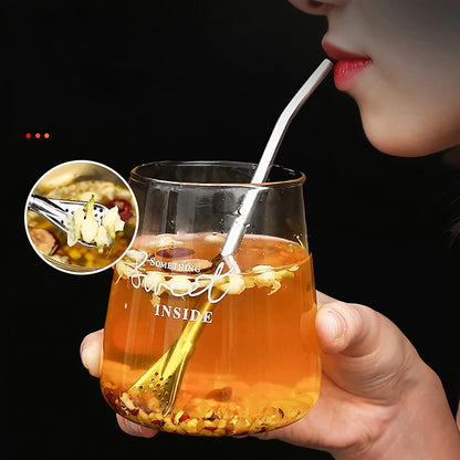 Stainless Steel Filter Spoon Straw