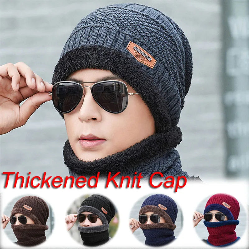 Winter Fleece Cap And Neck Warmer