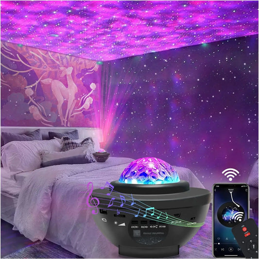 Galaxy Projector with Night Light and Bluetooth Speakers