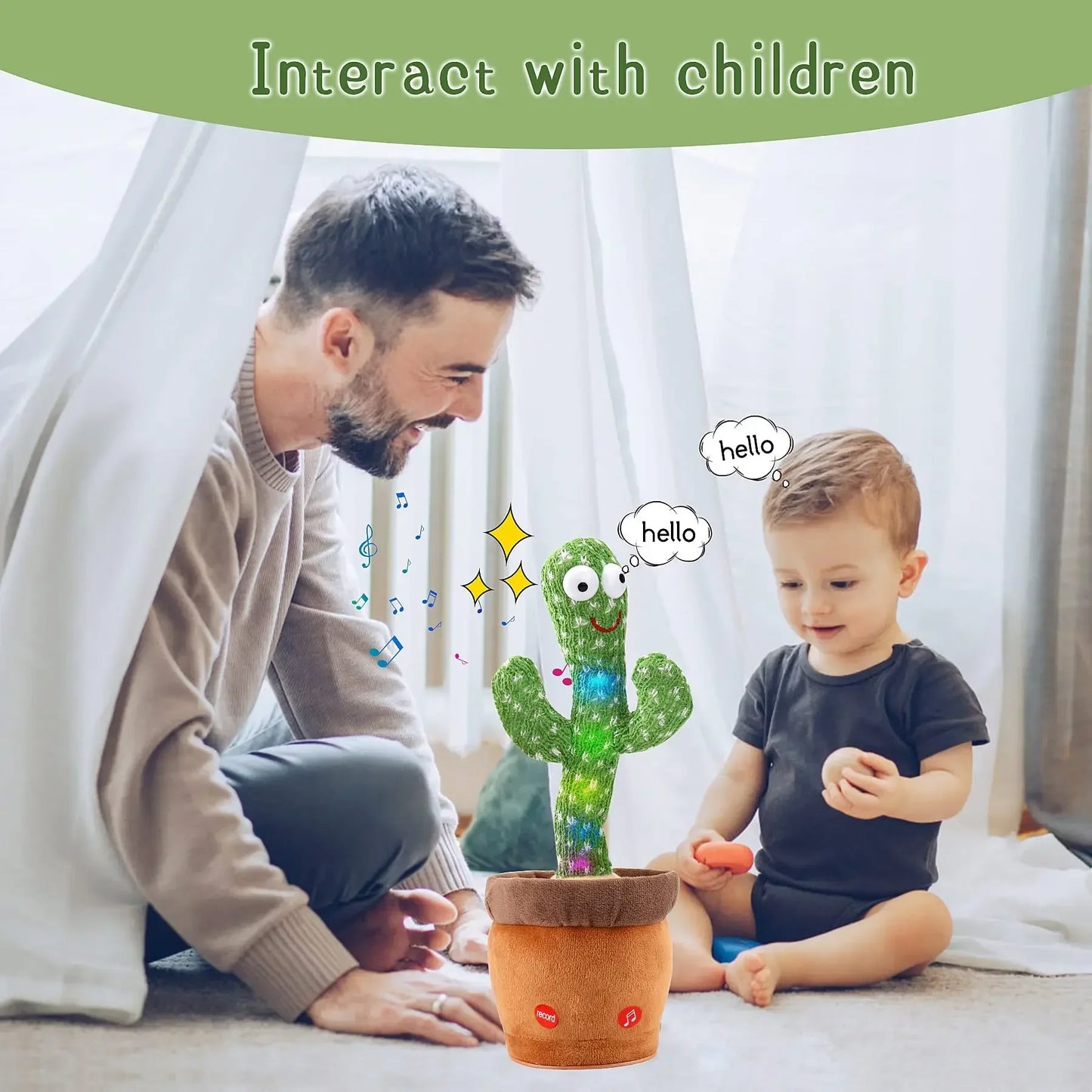 Cute Dancing and Talking Cactus Toy