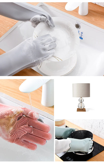 Silicone Dish Washing Gloves (pair)